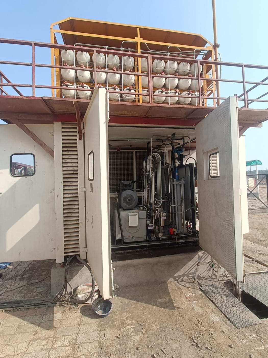 Compressor package ready for commissioning