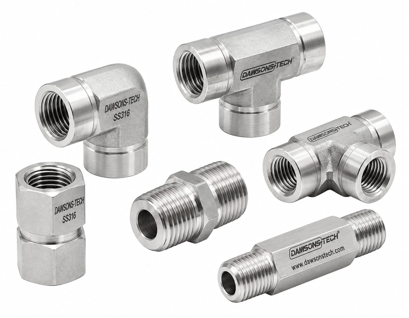 Threaded pipe fittings